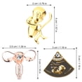 thumbnail image 2 of GOOHOCHY 4 PCS Broche de solapa de metal Cuerpo humano Tema de órgano Broche Pin de enfermera Broches de regalo, 2 of 7