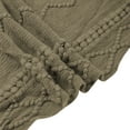 thumbnail image 6 of Shawl Collar Long Sleeve Womens Pullover Sweater Turtleneck Poncho Sweater with Fringes Hem for Women, 6 of 9