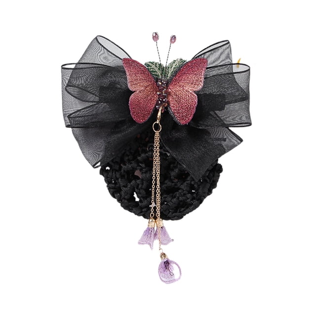 CSChome Filet de Cheveux Élastique à Franges Décoratif pour Femmes Accessoires de Cheveux