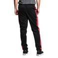 thumbnail image 3 of G-Style USA Men's Hip Hop Slim Fit Track Pants - Athletic Jogger Side Striped - Black/Red - 5X-Large, 3 of 5