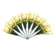 thumbnail image 2 of 24 Unids Flores Artificiales Plantas Al Aire Libre, 8 Ramas Faux Plastic Greenery Arbustos Plantas Colgando Maceta Cocina Hogar Boda Oficina Jardín Decoración Amarillo, 2 of 10