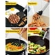 thumbnail image 3 of Juego de utensilios de cocina Bundlepro de silicona, 8 piezas con juego de acero inoxidable, 3 of 8