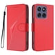 thumbnail image 1 of For Motorola Edge (2025) 5G Edge 60 5G 60 Fusion 5G Case Triangle Imprint Leather Phone Cover with L, 1 of 5