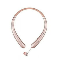 Wireless Headphones Retractable Earbuds Sport Neckband Bluetooth Headphones HD Stereo Bluetooth Earphones with Mic Sweatproof for Gym Workout, Rose Gold