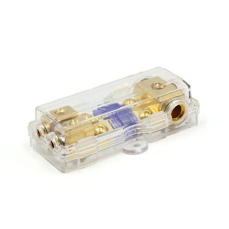 Car Stereo Audio Base 60A 1 in 2 Out Fuse Holder Distribution Block