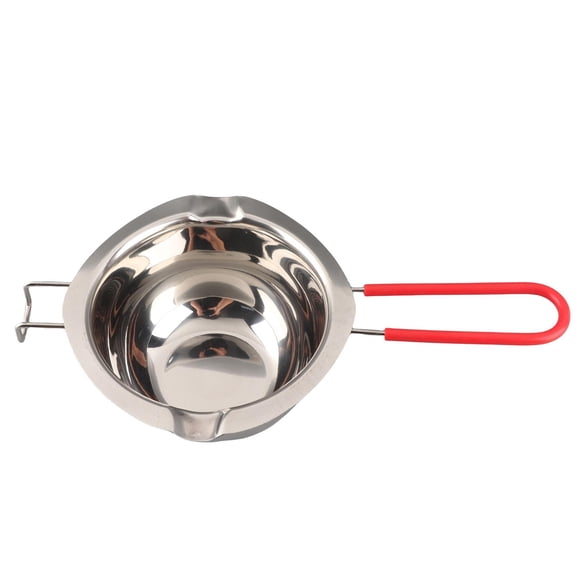 BIMZUC 500 ml Stainless Steel Melting Pot – Dual‑Spout, Cool‑Handle, Versatile for Chocolate, Butter, Cheese & Candle Wax
