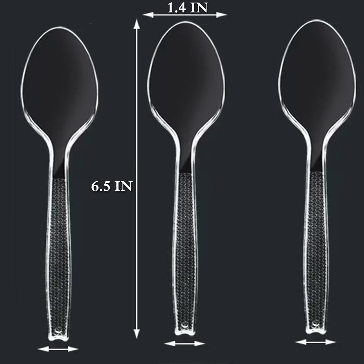 Disposable Spoons Cutlery Box Clear Extra Strong Extra Resistant