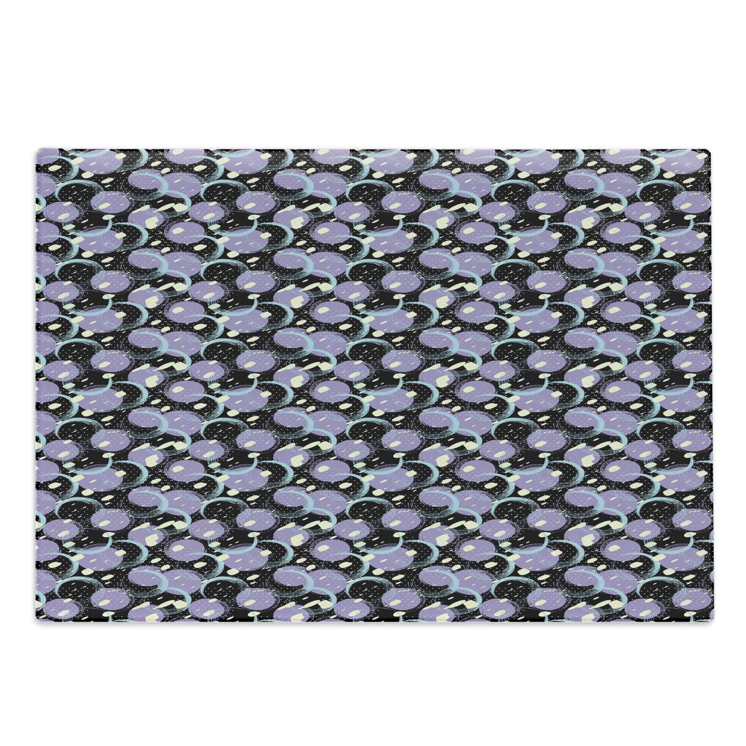 Paint Cutting Board, Hand Drawn Circular Paintbrush Blobs with Polka