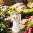 thumbnail image 6 of thovorrnl Guardian Angel Figurine Gifts for Women, Hand-Painted Home Decor Ornamentwith Glowing Heart, Healing Memorial Gift of Hope, Encouragement, 6 of 12