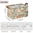 thumbnail image 7 of Yayeee Foldable Storage Basket for Shelves with Handles Set of 2 Waterproof Cloth Bins, Deer Pattern, 7 of 7