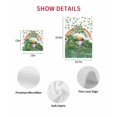 thumbnail image 7 of St Patricks Day Kitchen Dish Towels for Drying Dishes Set of 2, Green Shamrock Spring Rainbows Gnomes Waffle Weave Microfiber Hand Tea Bathroom Towels Quick Dry & Absorbent Towel 12x12, 7 of 7