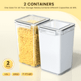 thumbnail image 7 of Airtight Food Storage Containers Set with Lids, 2 Pack (220oz/6.5L) BPA-Free Plastic Kitchen and Pantry Organization Canisters for Cereal, Dry Foods, Flour & Sugar, Free Spoon Set, Labels & Marker, 7 of 7