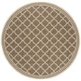 thumbnail image 2 of Safavieh Linden Danny Geometric Indoor/Outdoor Area Rug, Beige/Cream, 6'7" x 6'7" Round, 2 of 8