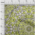 thumbnail image 2 of oneOone Cotton Jersey Lime Green Fabric Mandala Dress Material Fabric Print Fabric By The Yard 58 Inch Wide-C3, 2 of 6