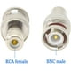 thumbnail image 4 of Adaptador BNC a RCA TUNC Enchufe Macho BNC a Conector Hembra RCA Acoplador Paquete de 5 Sencillez, 4 of 5