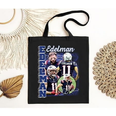 vintage Julian Edelman Tote Bag  Vintage Julian Edelman Tote Bag  Short Sleeves for Men and Women  up to -TH23073