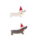 thumbnail image 3 of Colgantes Navideños Dachshund Sunnimix Blanco y Gris, 3 of 7