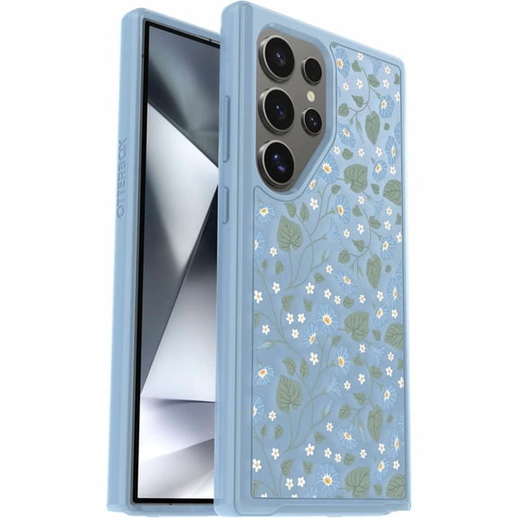 OtterBox Symmetry Series Case for Samsung Galaxy S24 Ultra - Dawn Floral (Blue)