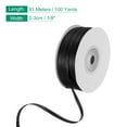 thumbnail image 2 of Uxcell Satin Ribbon, Double Face Polyester Satin Ribbon for Gift Wrapping, Bouquet Black, 2 of 7