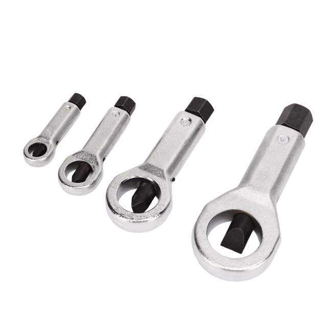 Nut Splitter Cracker, Damaged Nut Removal Tool 4 Pcs Cutting Metal Easy To Use For Repair For Mechanics