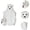 white, variant on Halloween Ghost Walking Dog Statue, Desktop Decoration Halloween Table Decor for Entryway Living Room Party, Cute Kawaii Spooky Funny Summer Halloween Party Favors