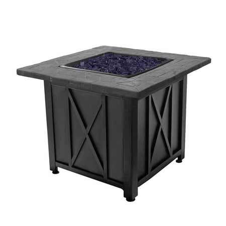 Blue Rhino Endless Summer Outdoor Propane Gas Blue Lava Rock Patio
