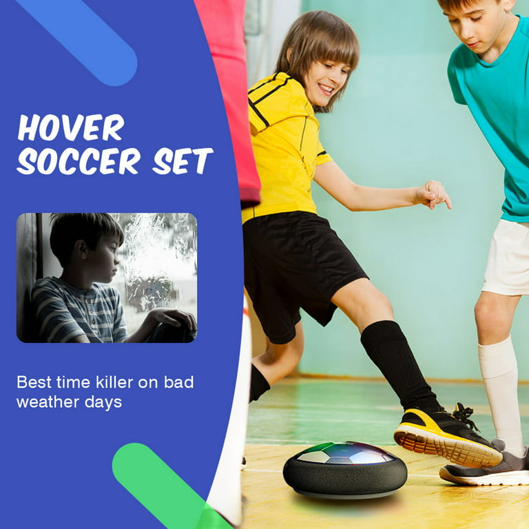 Elctbras 2 Pack Hover Soccer Ball with 8 Pcs AA Batteries, Air Floating  Soccer Toy with LED Lights and Foam Bumper, Indoor Games for Kids 4-8-12,  Toys