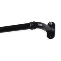 Contemporary Home Living 120" Black Contemporary Pipe Blackout Curtain Rod