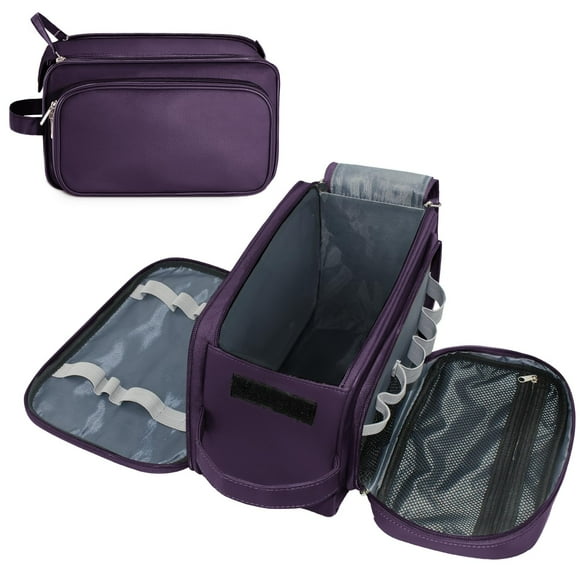 Neceser Buruis extra grande resistente al agua, color morado