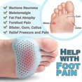 thumbnail image 3 of 2024 New Metatarsal Pads For Womend Men, 4pairs Ball Of Foot Cushions For Metatarsalgia Neuroma Mortons Neuroma Pads Atrophy Fast, 3 of 4