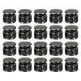 thumbnail image 1 of Unique Bargains 24pcs Metal Cord Locks, Double Hole Spring Toggle Stopper Cord Stops Fastener Toggles for Clothes Black, 1 of 5