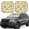 thumbnail image 1 of Balery Cartoon Dinosaurs Parasol para parabrisas de coche de 2 piezas | Parasol plegable para parabrisas delantero de coche para la mayoría de sedanes-Large, 1 of 6