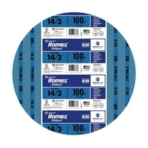 Romex 100 Ft. 14/3 Solid Blue NMW/G Electrical Wire 63946928