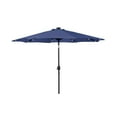 thumbnail image 2 of WestinTrends Cyrus 9 Ft Outdoor Patio Umbrella, Solar Powered 32 LED Light Umbrella with Tilt and Crank for Garden, Deck, Balcony, Pool and Beach, Navy Blue, 2 of 7