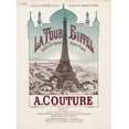 thumbnail image 2 of Vintage Apple Collection 25x32 Gold Ornate Wood Framed with Double Matting Museum Art Print Titled - eiffel exposition, 2 of 4