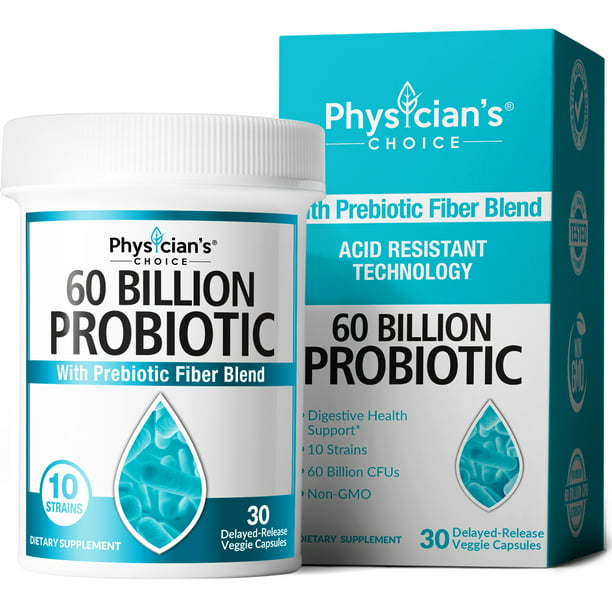 Silver Fern Probiotics alternative: Physician's Choice Probiotics 60 Billion CFU Capsules