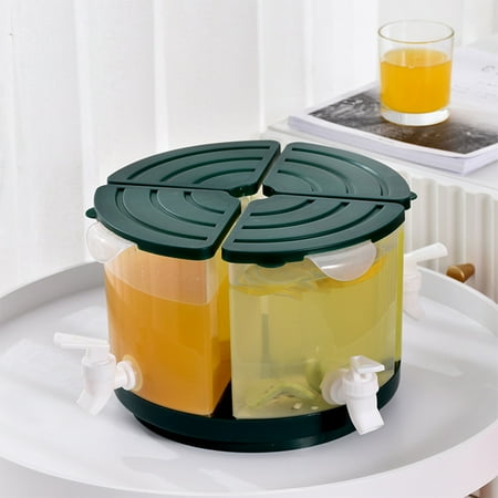 

UHUYA Beverage Dispenser 360° Free Rotation Punch Dispensers For Parties Removable Plastic Juice Dispenser With Leak Free Spigot And Lid Easy To Clean