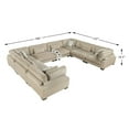 thumbnail image 4 of Lexicon Corydon Microfiber 8-Piece Modular Sectional in Brown, 4 of 6
