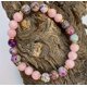thumbnail image 3 of Pulsera de cristal de 8 mm con espaciadores Pulsera de moda para pareja, regalo, con cuentas de piedra, 3 of 7