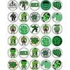 30 x Edible Cupcake Toppers – Hulk Hero Themed Collection of Edible Cake Decorations | Uncut Edible on Wafer Sheet