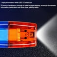 thumbnail image 2 of Red/Blue LED Strobe Warning Light Police Shoulder Clip Flashlight Running L GX, 2 of 10