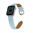 thumbnail image 4 of Watch Band Compatible for Apple Watch 41mm 40mm 38mm Women Girls Replaceable Heart Pattern PU Leather Smartwatch Straps for iWatch Series SE 9 8 7 6 5 4 3 2 1, Blue, 4 of 6