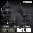 Dowinx Gaming Chair with Heated Massage Lumbar Support, Ergonomic