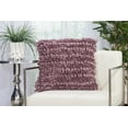 thumbnail image 3 of Nourison Shag Solid Lavender Decorative Throw Pillow , 20" x 20", 3 of 3