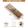 thumbnail image 4 of Stair Treads for Wooden Steps, Country Star Brown Peel and Stick Stair Treads with Adhesive, Western Texas Vintage Farmhouse Wooden Non Slip Indoor Stairs Runner Rugs Mats for Elders Dogs 8"x30"10PCS, 4 of 7