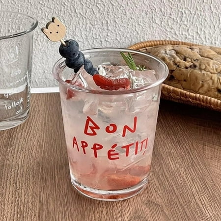 

High aesthetic cold drink cup with letters