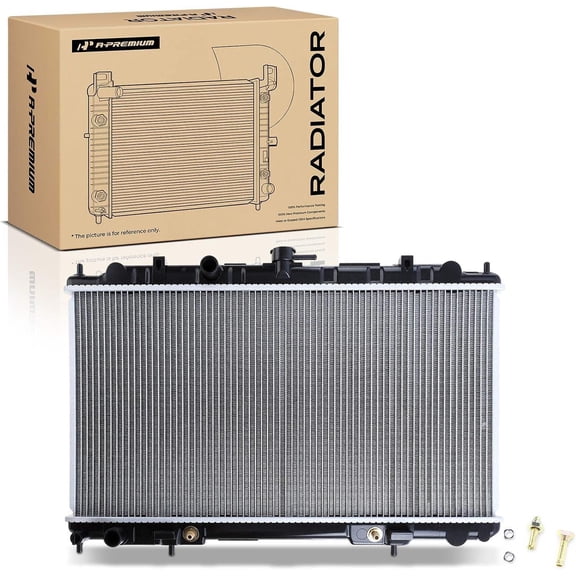 A-Premium Engine Coolant Radiator Assembly with Transmission Oil Cooler Compatible with Nissan Sentra 2000 2001 2002 2003 2004 2005 2006, L4 1.8L, Automatic Trans., Replace# 2346, 214106M110