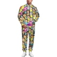 thumbnail image 3 of Rick And Morty Unisex Adult Sweatsuits Hoodie & Sweatpants Long Sleeve Hooded Sweatshirt Matching Joggers Tracksuit Sets L, 3 of 9