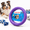 MINI - TWO Rings, variant on Puller Dog Ring For Small Medium Large Dogs Fetch Floating Disc