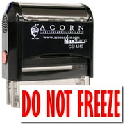 Large Self-Inking Do Not Freeze Stamp with Yellow Ink